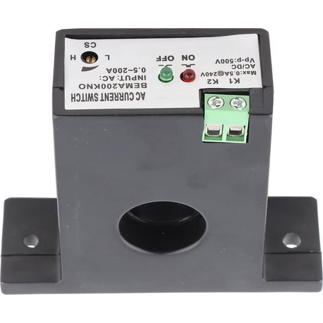 Interrupteur de détection AC réglable et résistant au feu 0,5–200 A, interrupteur de détection auto-alimenté (normalement ouvert) (1/5)