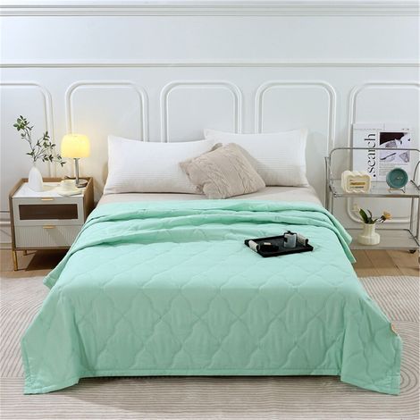 Pamqxs Kühlende Steppdecke 150 x 200 cm - Atmungsaktiv, weich, doppelseitig, hautfreundlich, geeignet für Betten, Sofas und Büros - Leicht zu reinigen (umweltfreundlich)