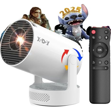 Projecteur, 12000 Lumens, Compatibilité 4K, Wi-Fi 6 et Bluetooth 5.0 (1/5)