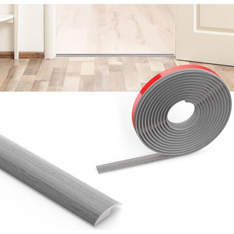 Barre de Seuil Adhesive,3M x 3,5CM x 5MM(H) Bande de Seuil, Barre de seuil Adhesive PVC,Rattrapage Niveau pour Hauteur du seuil,Rampe de Transition Sol,Barres de Transition de s-euil (1/5)
