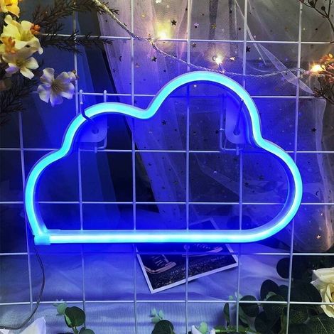 Belle décoration de chambre Cloud néon LED logo utilisé pour la décoration murale lampe de fête lampe murale accrochée à la maison, Chambre d'enfant, bar, Noël, lampe de nuit pour enfants (1/3)
