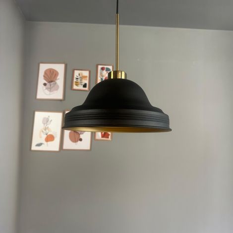 bamyum Ulmete Suspension Luminaire Vintage, Lustre Salon de 26 cm en Métal, Lampe E27 pour Chambre, Salle à Manger (1/5)