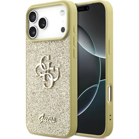 Custodia Guess Fixed Glitter Big 4G per iPhone 17 Pro Max - oro (1/5)