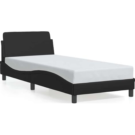 Maison Exclusive - Giroletto Dover Nero 90x200 cm in Similpelle (1/5)
