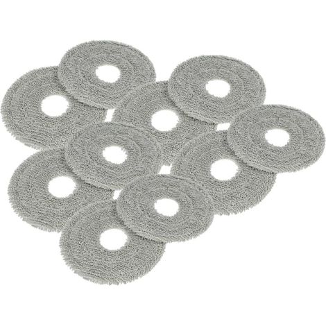vhbw 10x compatible avec Dreame S10 Ultra, Plus, Pro aspirateur robot - Lingettes tampon - chiffon en microfibre (1/4)