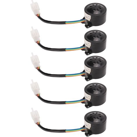 Lot de 5 avertisseurs sonores universels de recul 110-120 dB, alarme de marche arrière 12-60 V pour tricycles et scooters électriques (1/5)
