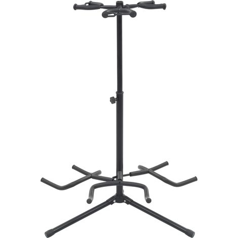 Gitarrenständer Schwarz Stahl