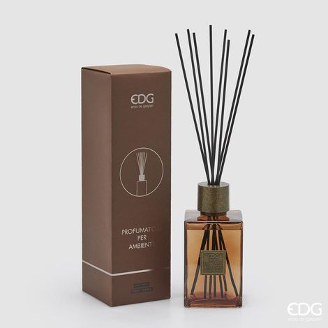 EDG Enzo De Gasperi Profumatore Bottiglia Quadrata 1.200 Ml H 22 Cm Black Forest Scatola Regalo (1/3)
