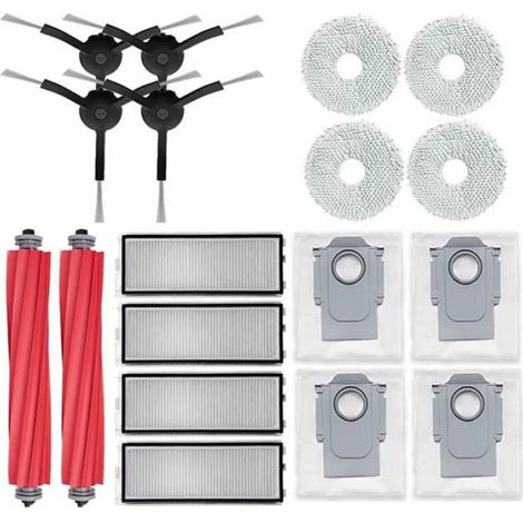 Filtre Hepa - Tampon De Vadrouille - Sac À Poussière - Pour Robot Aspirateur Roborock Qrevo S Pro MaxV - Lot De 4 (1/5)