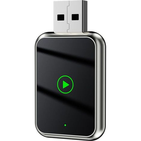 Adaptateur Carplay Sans Fil - Wi-Fi 5,8 GHz - Bluetooth 5.0 - Compatible iPhone - Pour Système CarPlay Filaires - 1 Pièce