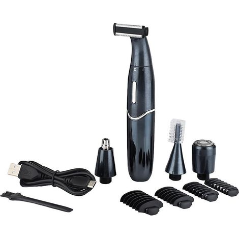 Épilateur électrique rechargeable 4 en 1 pour sourcils, corps et visage, mini et indolore. Tondeuse à sourcils électrique pour femmes. (1/5)