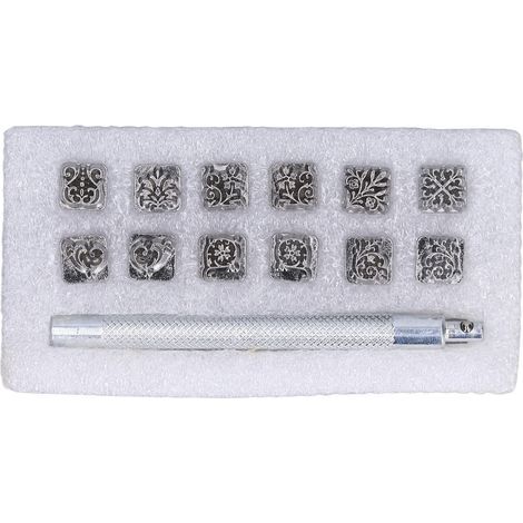 Tampons à Cuir DIY, Outils de Marquage avec Motif Novel et Design Fashion, Travail Fin