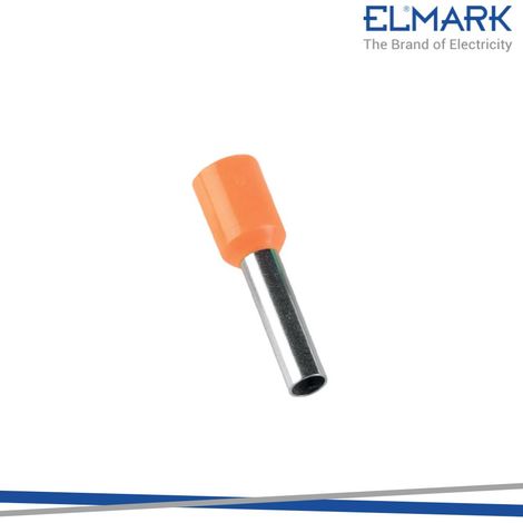 TERMINALI ISOLATI E 4012/ARANCIO 4MM CONF. 100PZ
