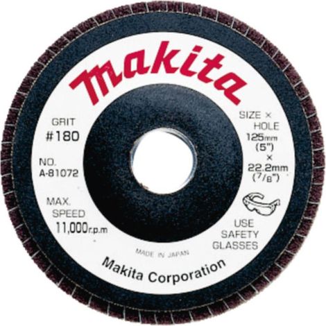 DISQUE DE DECAPAGE NOIR 180 MAKITA B-28999 (1/2)