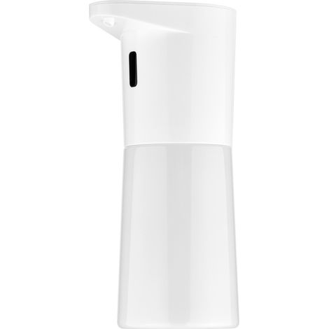 Dispenser di sapone automatico senza contatto, alimentato a batteria e dotato di sensore di movimento, per bagno e cucina.