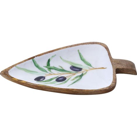 Oliventablett aus Holz, ideal zum Servieren von Vorspeisen auf Partys und Tagungen, elegantes und funktionales Design