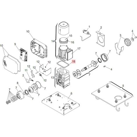 faac pièce détachée joint plat 884 7093235 (1/3)