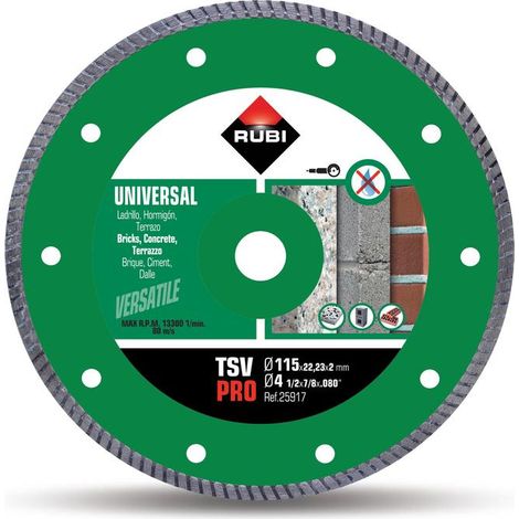 Disco diamantato materiali edili turbo tsv 115 pro