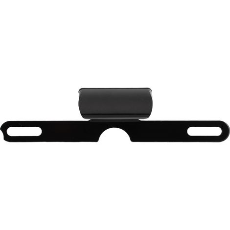 Plaque d'immatriculation LED moto universelle, feu arrière CNC aluminium noir, éclairage plaque 6 LED, lampe de plaque minéralisation (1/5)