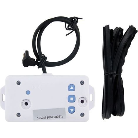 Butée de Porte à Volet Roulant, Moteur Tubulaire Externe 433, Arrêt en Cas de Résistance, Cable de 1 Mètre Inclus. (1/2)