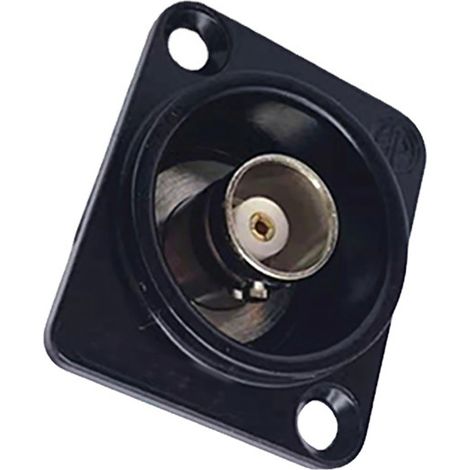 Connecteur BNC D à montage sur panneau BNCQ9 à souder, coaxial vidéo SDI, prise BNC femelle-femelle pour système de surveillance, noir (1/5)