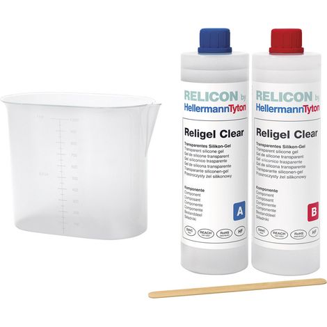 HellermannTyton 435-00757 Religel Clear 500ml-SIG-CL 2-Komponenten-Gel  Inhalt: 1 St.