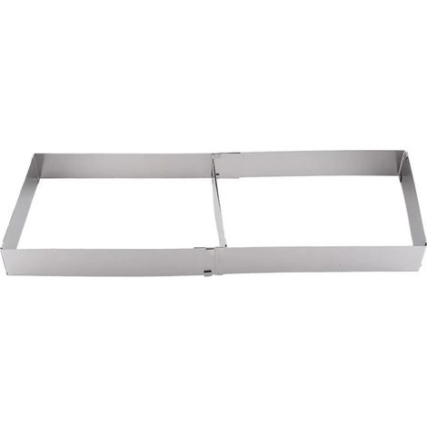 anneau de cuisson rectangulaire en acier inoxydable (1/5)