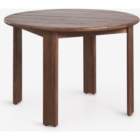 Mesa de comedor redonda Ø110 cm en madera de acacia Uleno SKLUM (1/5)