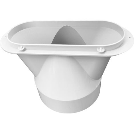 Adaptateur de tuyau pour climatiseur portable 130 mm — Composant de conduit plat pour kits d'étanchéité de ventilation (1/4)