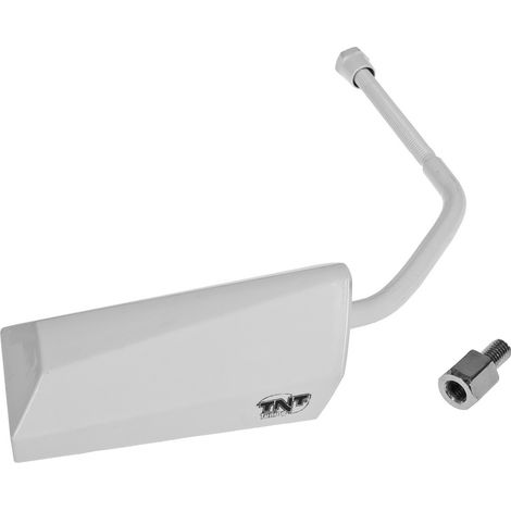 Espejo retrovisor TNT F11 estilo Evo, blanco