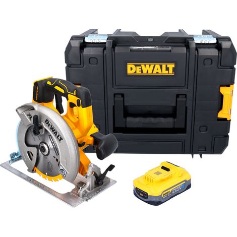 DeWalt DCS 570 NT Akku Handkreissäge 18 V 184 mm Brushless + 1x Powerstack Akku 5,0 Ah + TSTAK - ohne Ladegerät (1/5)