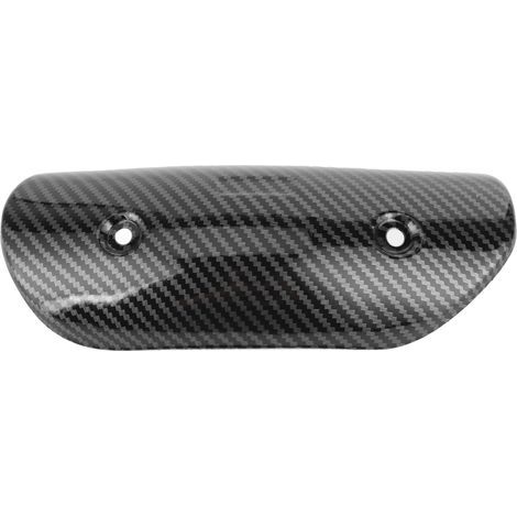 Hitzeschutzabdeckung für das mittlere Auspuffrohr, universelle Motorradmodifikation, Carbonfaser-Optik