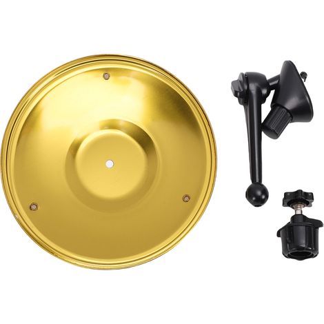 Tambour de cymbale d'aération de voiture, Crash de tableau de bord pour les amateurs de musique, Gadget Musical de conduite amusant, or (1/5)