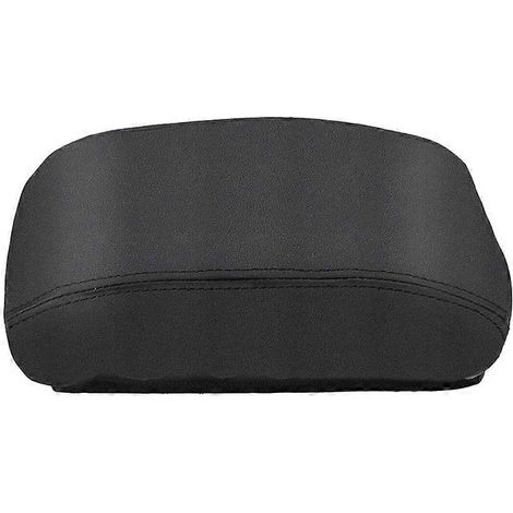 Housse d'accoudoir en cuir noir pour Honda Civic 8e génération (2006-2011), avec liseré noir. (1/5)