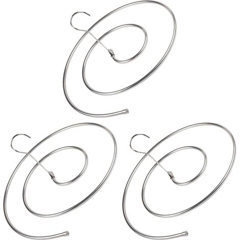 Lot de 3 Cintres, Spirale Acier Inoxydable, Diamètre 42 Cm, Pliable, Pour Couette Maison Dortoir (1/4)