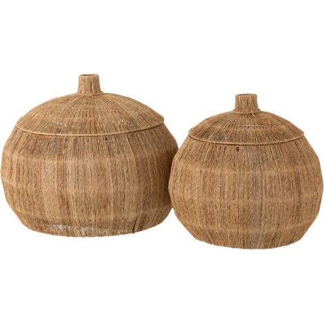 Lot de 2 Paniers en Jute "Dantya" 55cm Naturel (1/3)