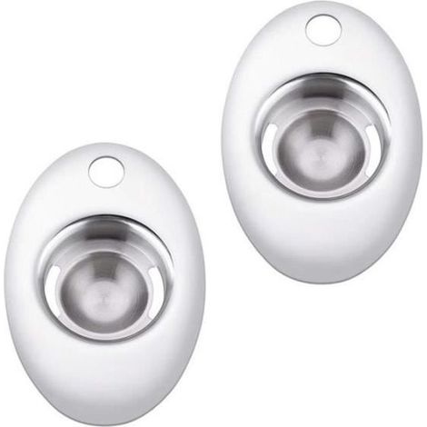 (silver)Separator eggs - Kitchen - Stainless steel - 14cm - Practical - Ideal for pastry (1/4)