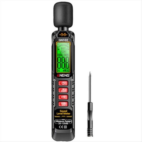 1 Sonomètre Numérique, 30-130 DB, Écran LCD Rétroéclairé, Mesure Bruit Ambiant, Fonction Max/Min (1/5)