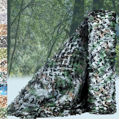 Thick camouflage netting, sun protection, ideal for hunting, digital camouflage, privacy screens and camping, 3 x 5 m (1/5)
