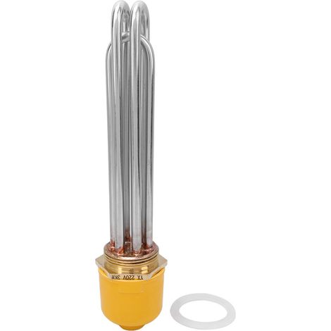 Élément chauffant pour chaudière à réservoir d'eau, tube chauffant électrique antidéflagrant haute puissance, tube en acier inoxydable, DN40, tête en cuivre, tube 201, 9 kW (1/5)