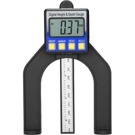 Digitales Präzisions-Höhen-/Tiefenmessgerät (0–80 mm) mit Magnetfuß (1/5)
