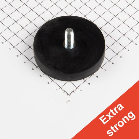 Magna-C Gummiertes Magnetsystem Ø64x11,5mm mit Gewindezapfen (1/3)