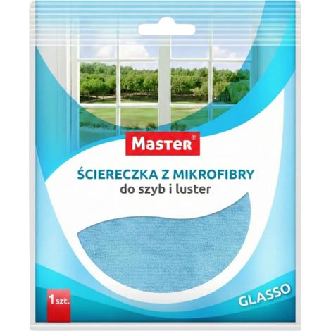 Panno per la pulizia dei vetri in microfibra Master Glasso, 1 pezzo (1/3)