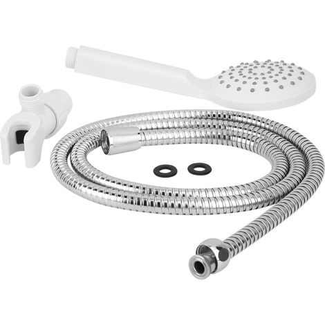 Kit de pommeau de douche à main G1/2 pouce, installation encastrée, avec flexible et support mural (1/5)