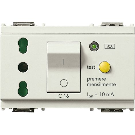 VIMAR - 16283.B Presa 2P+T 16A P17/11 intb+MTDiff C16 b