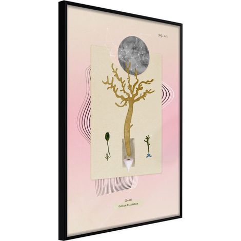 Affiche Murale Encadrée "Aquatic Plant" 21 x 30 cm Noir