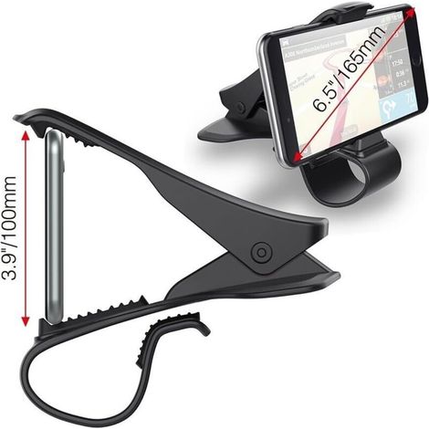 Supporto per telefono da auto, supporto universale portatile per telefono, presa salda per smartphone (1/4)