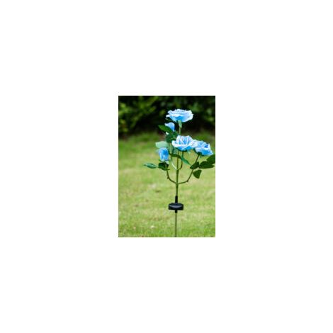 Rosenförmige Solarlampen mit farbwechselnden LEDs - Crezuo