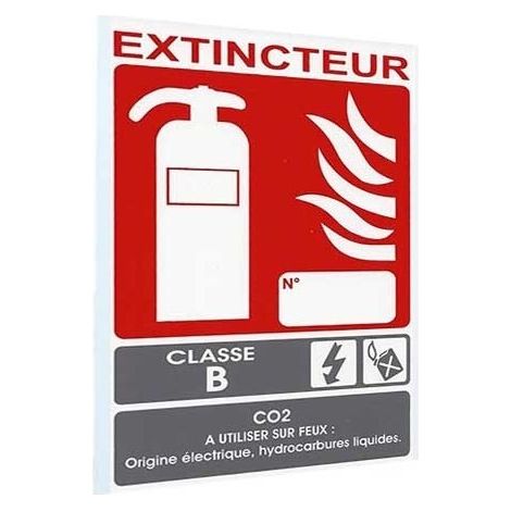 Panneau signalétique extincteur b (1/2)