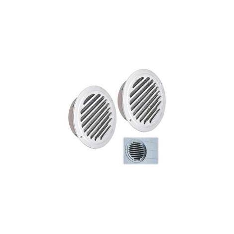 Rejilla de ventilación redonda de 2 piezas, rejilla de ventilación de acero inoxidable de 100 mm, rejilla de ventilación con mosquitera, rejilla de ventilación exterior, para garaje, cocina, baño, par